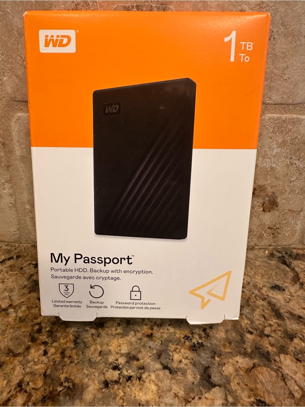 My Passport 1TB Portable External Hard Drive - Black